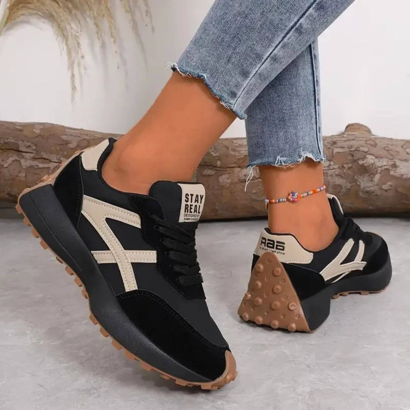 Momount Women’s Casual Sneakers – Lace-Up Lightweight Everyday