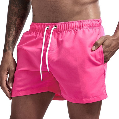 Momount Men Swim Shorts – Drawstring Quick Dry Elastic Waist Beach