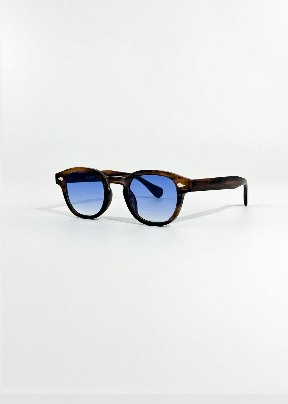 Lavinia | Vintage Round Tortoiseshell Gradient Sunglasses