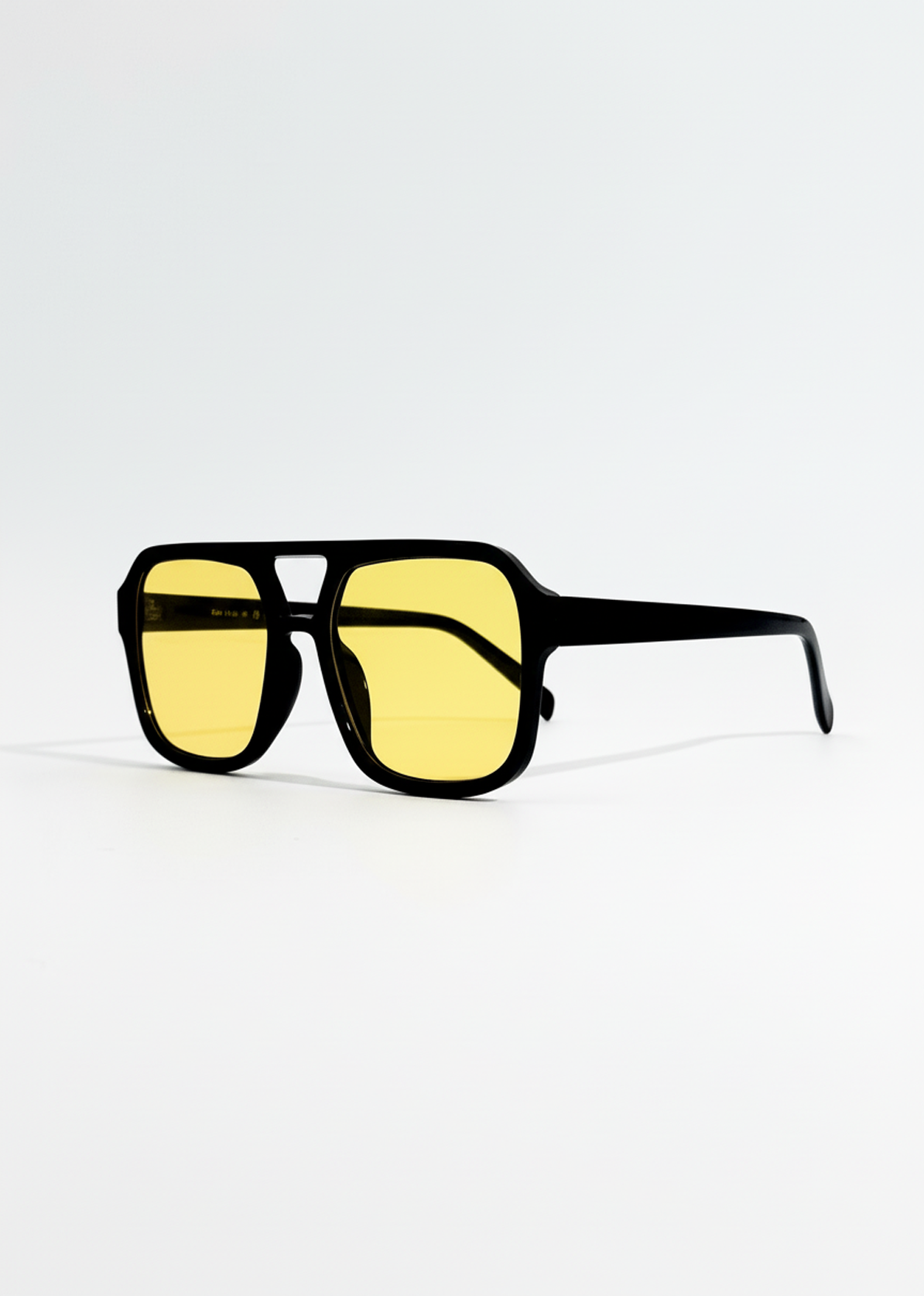 Minerva | Vintage Yellow Lens Aviator Sunglasses