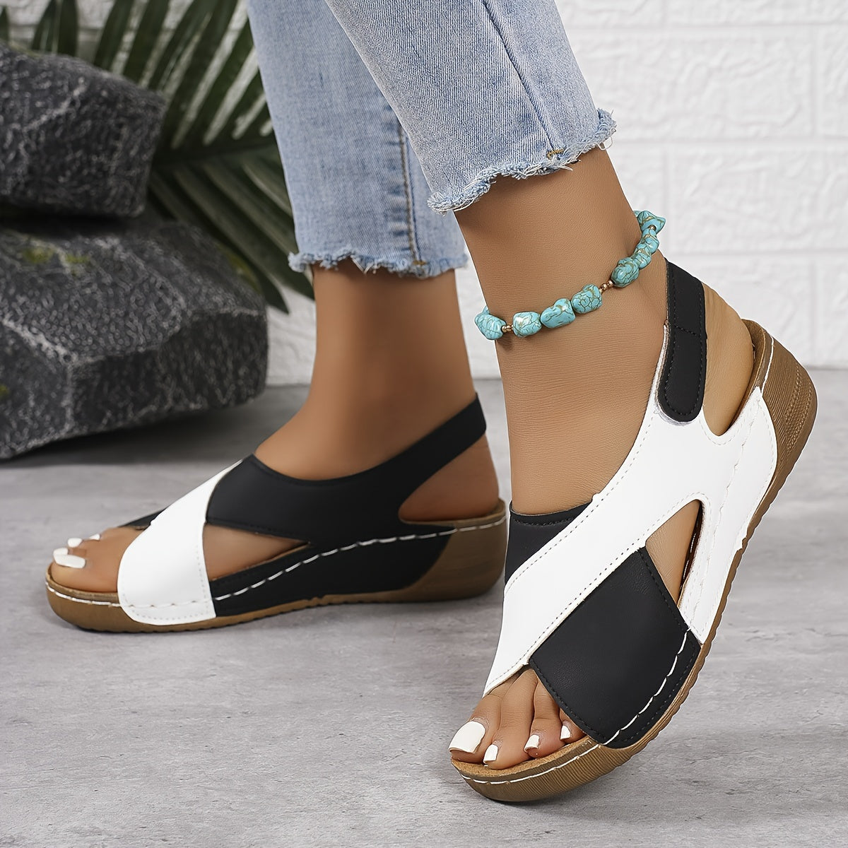Belisario | Platform Wedge Ankle Strap Sandals
