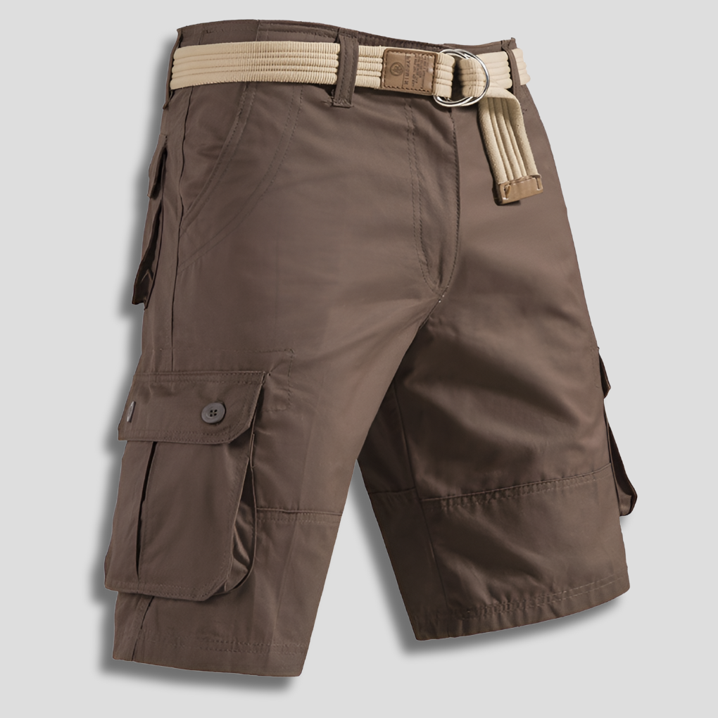 Momount Men Cargo Shorts – Drawstring Multi-Pocket Relaxed Fit Outdoor