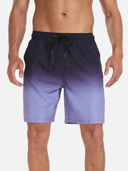 Momount Men Swim Shorts – Drawstring Quick Dry Summer Beach Elastic