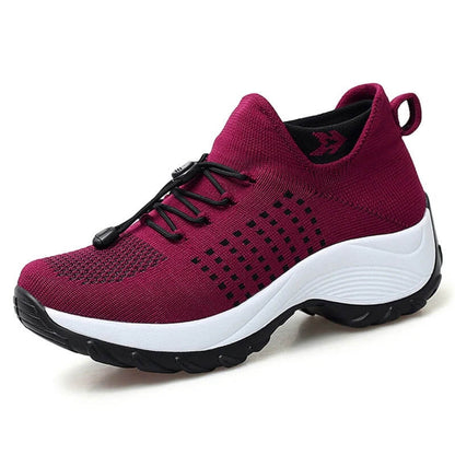 Celestine | Comfort Knit Elastic Platform Sneakers