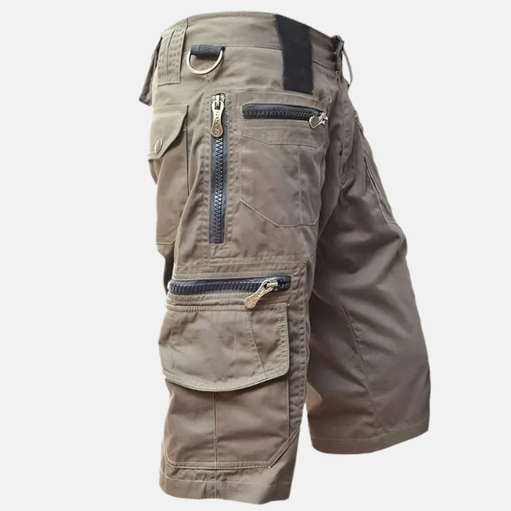 Momount Men Cargo Shorts – Multi-Pocket Zip D-Ring Tactical Work Utility