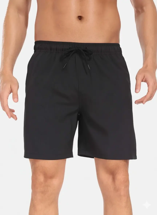 Momount Men Swim Shorts – Drawstring Quick Dry Summer Beach Elastic