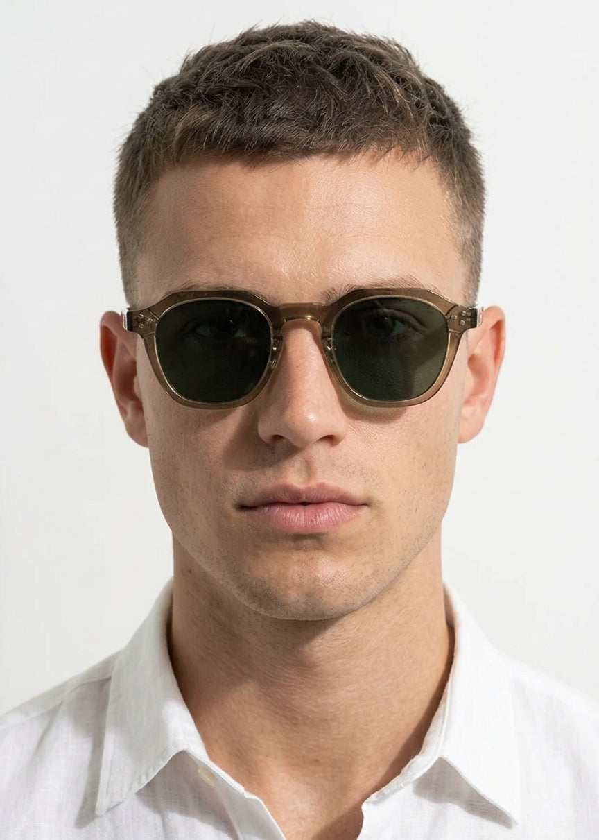Ophira | Vintage Acetate Square Frame Sunglasses