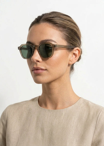 Ophira | Vintage Acetate Square Frame Sunglasses