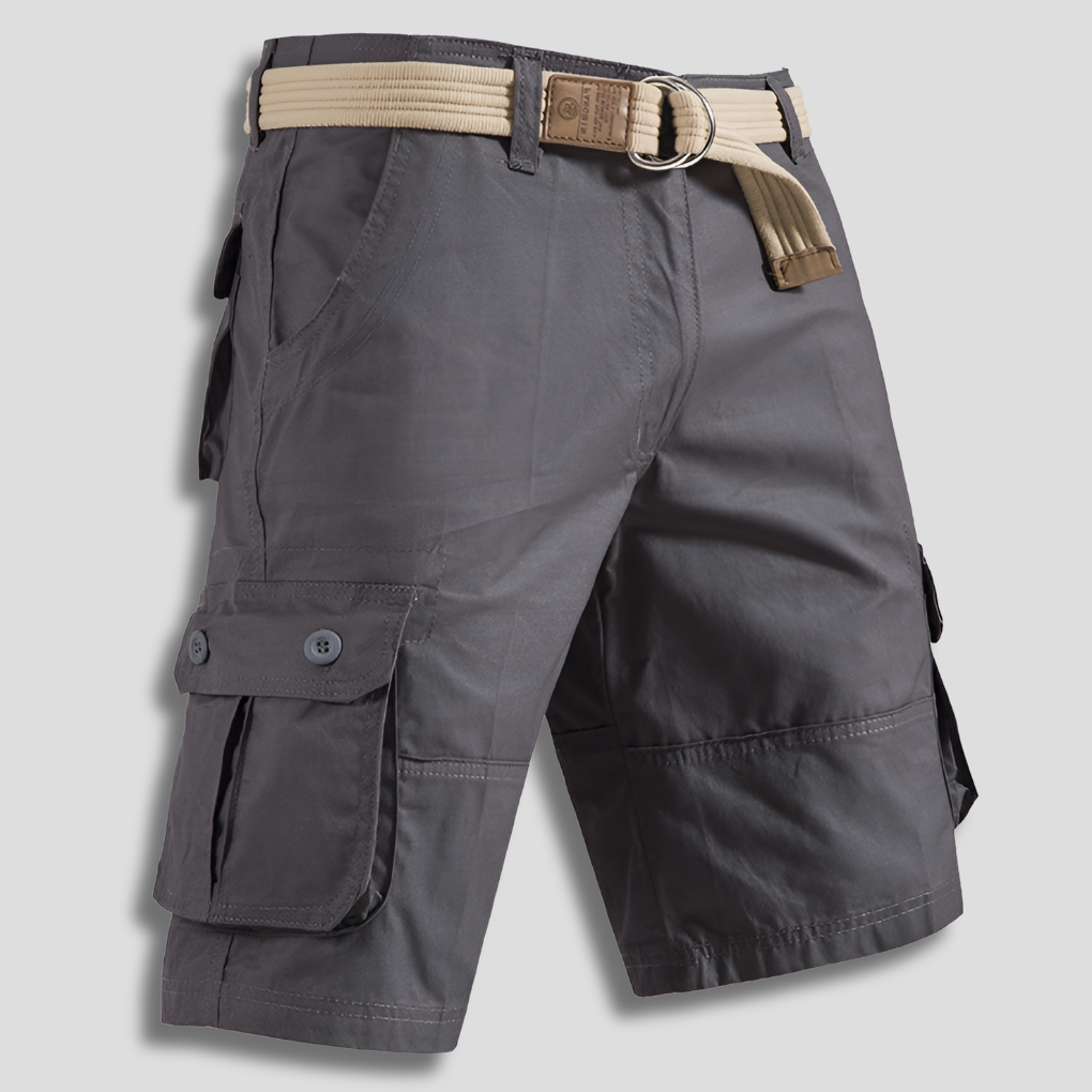 Momount Men Cargo Shorts – Drawstring Multi-Pocket Relaxed Fit Outdoor
