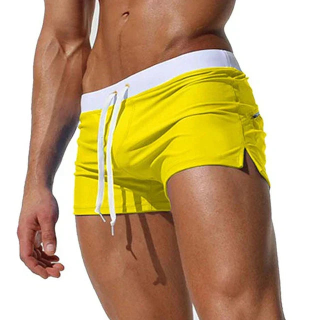 Momount Men Swim Shorts – Drawstring Slim Fit Quick Dry Summer