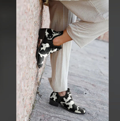 Seraphina | Western Studded Leather Ankle Boots