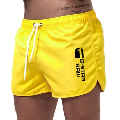 Momount Men Swim Shorts – Drawstring Quick Dry Slim Fit Elastic Waist