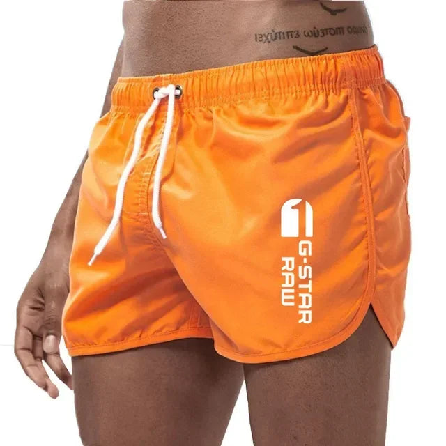 Momount Men Swim Shorts – Drawstring Quick Dry Slim Fit Elastic Waist