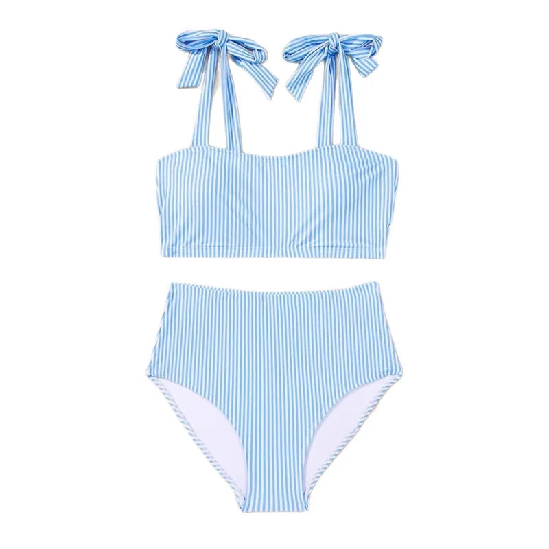 Momount Women High Waist Bikini Set