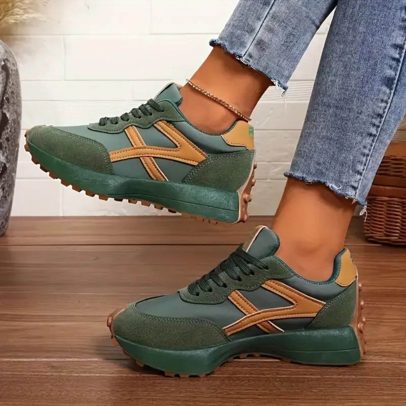 Momount Women’s Casual Sneakers – Lace-Up Lightweight Everyday