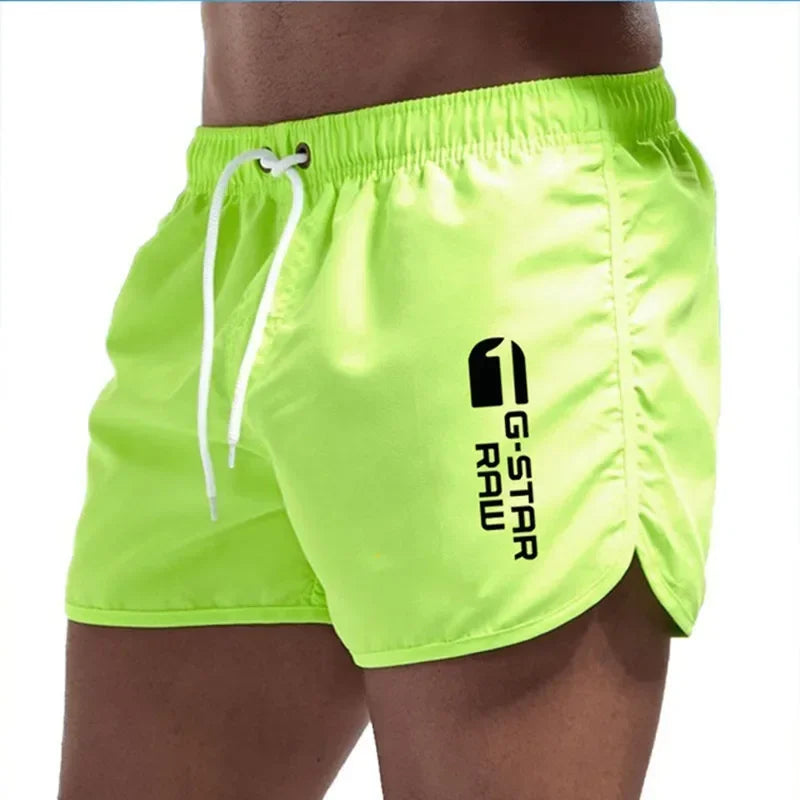 Momount Men Swim Shorts – Drawstring Quick Dry Slim Fit Elastic Waist