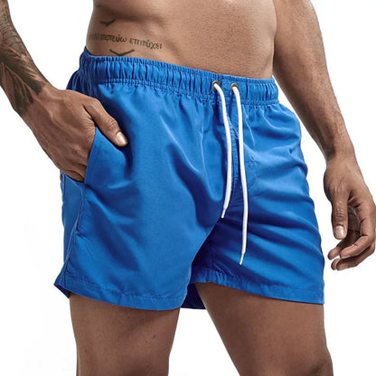 Momount Men Swim Shorts – Drawstring Quick Dry Summer Elastic Waist