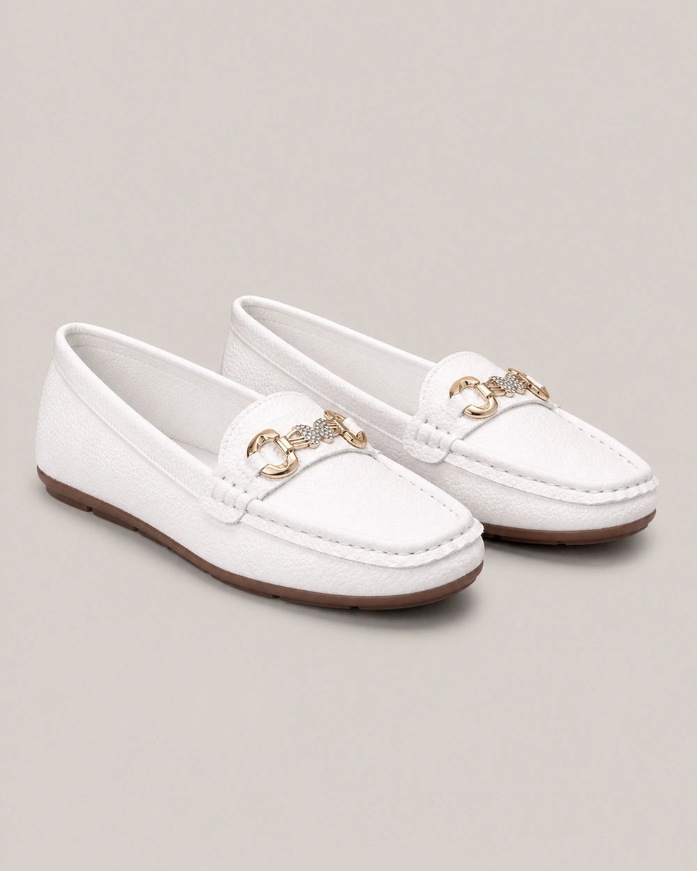 Women's Loafers with Gold-Tone Chain — product image 9