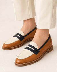Brown and cream
