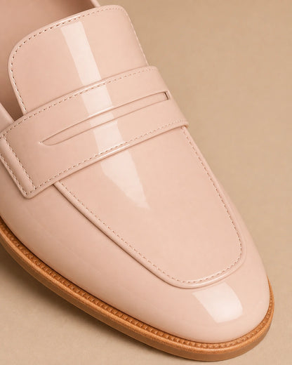 Women's Blush Patent Loafers with Low Heel — product image 5