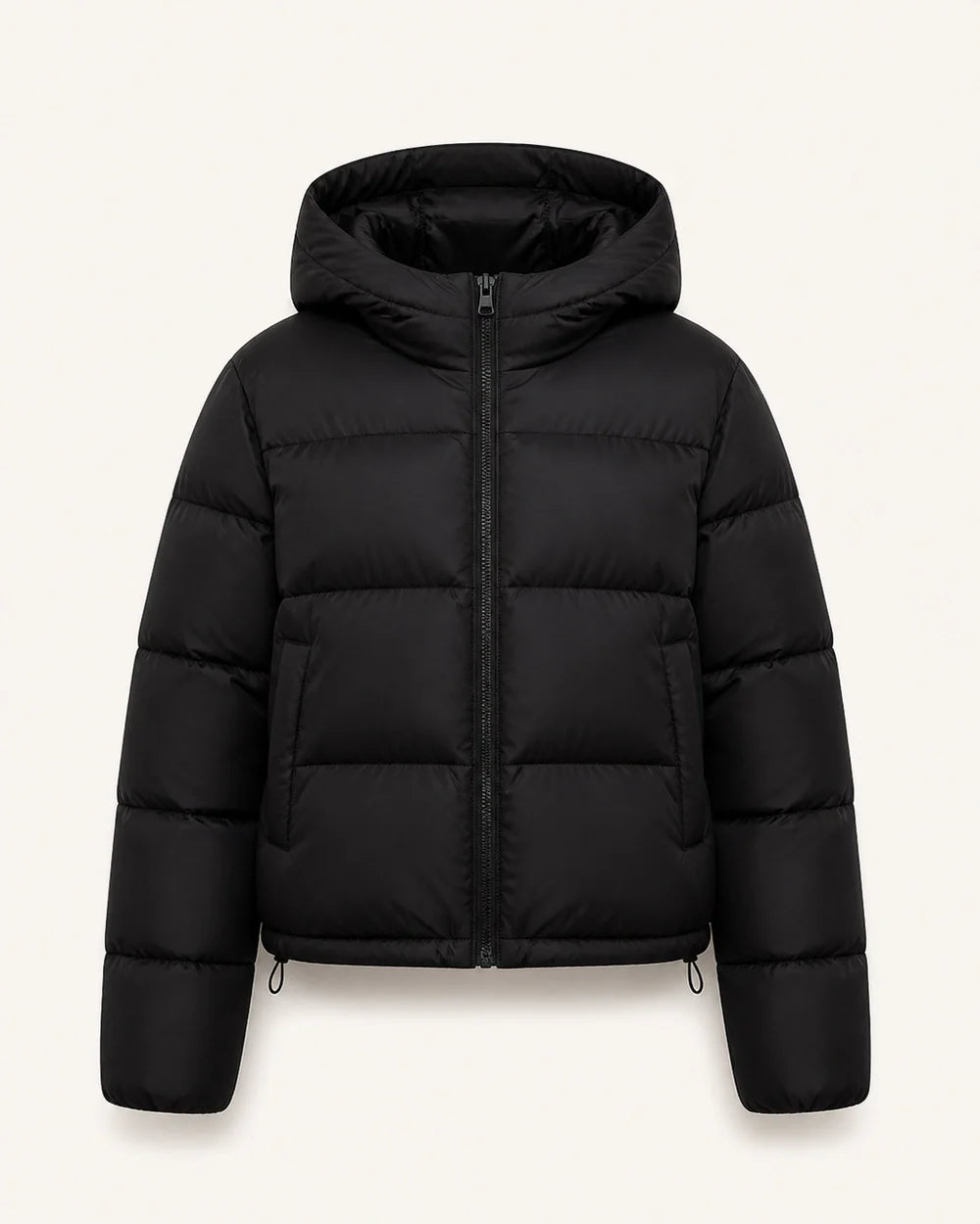 Momount women short hooded puffer jacket 08
