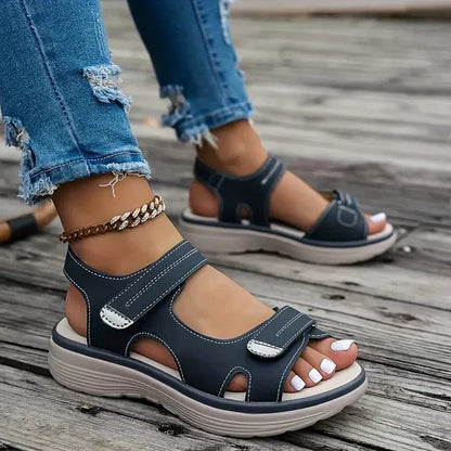 Momount Women Orthopedic Sandals – Velcro Strap Arch Support Walking