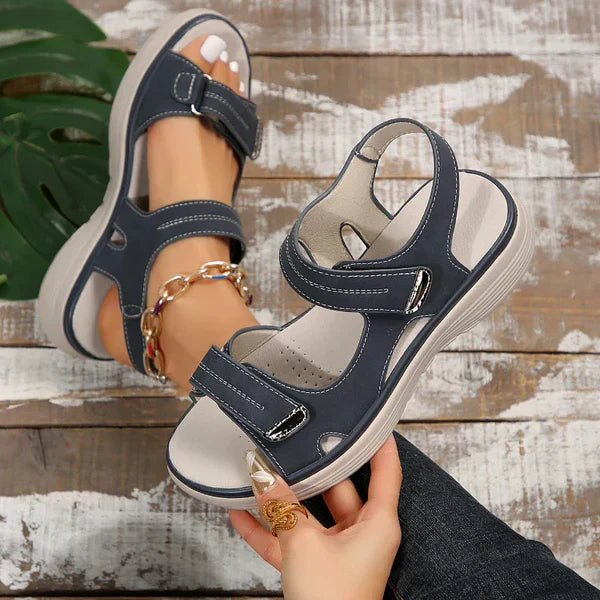 Momount Women Orthopedic Sandals – Velcro Strap Arch Support Walking